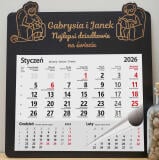 Personalizowany, grawerowany kalendarz na dzień babci i dziadka - dziadkowie w fotelach 81014 - miniaturka 4