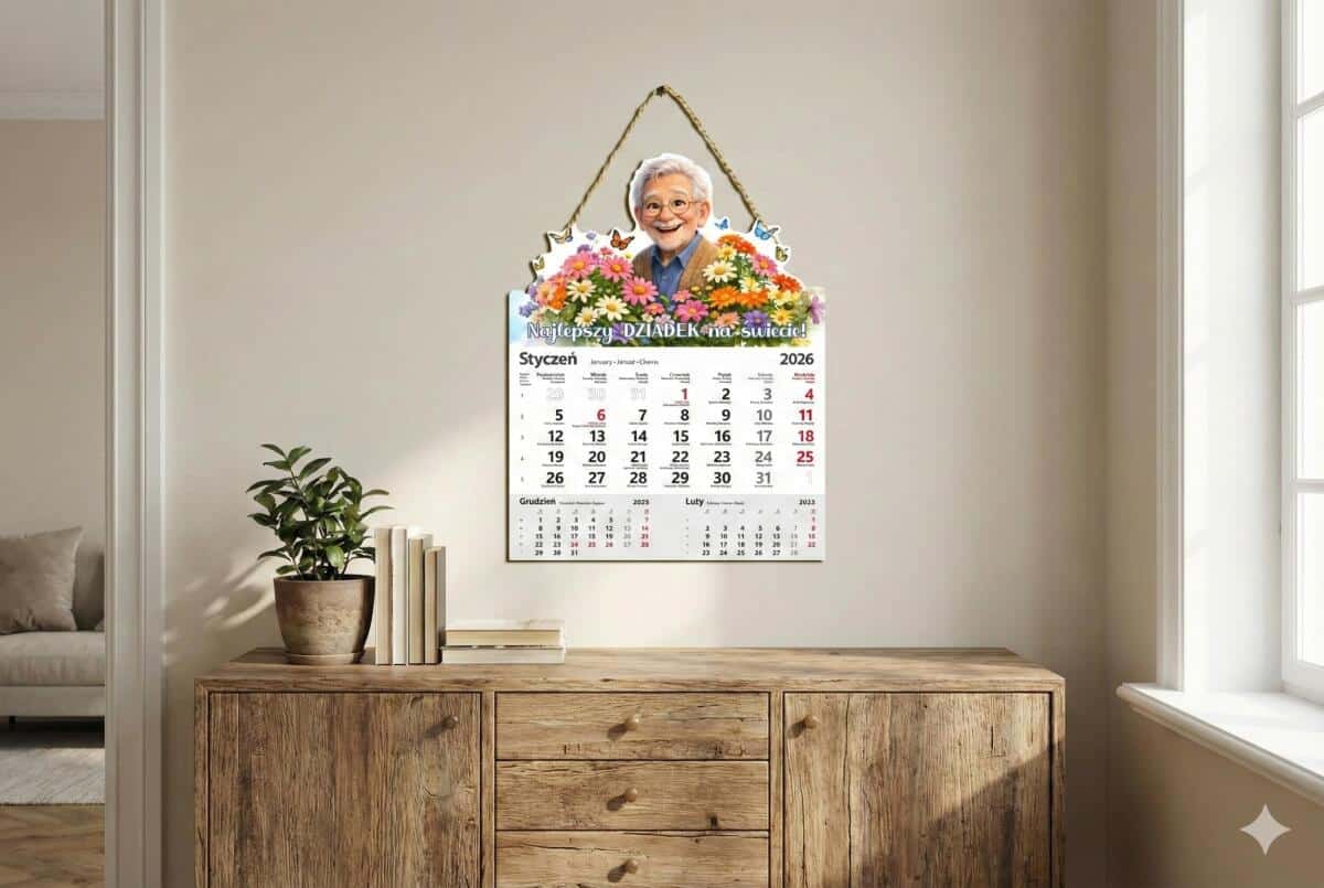 Kalendarz 2026 dla Dziadka | Prezent na Dzień Dziadka 69119 - zdjęcie 4