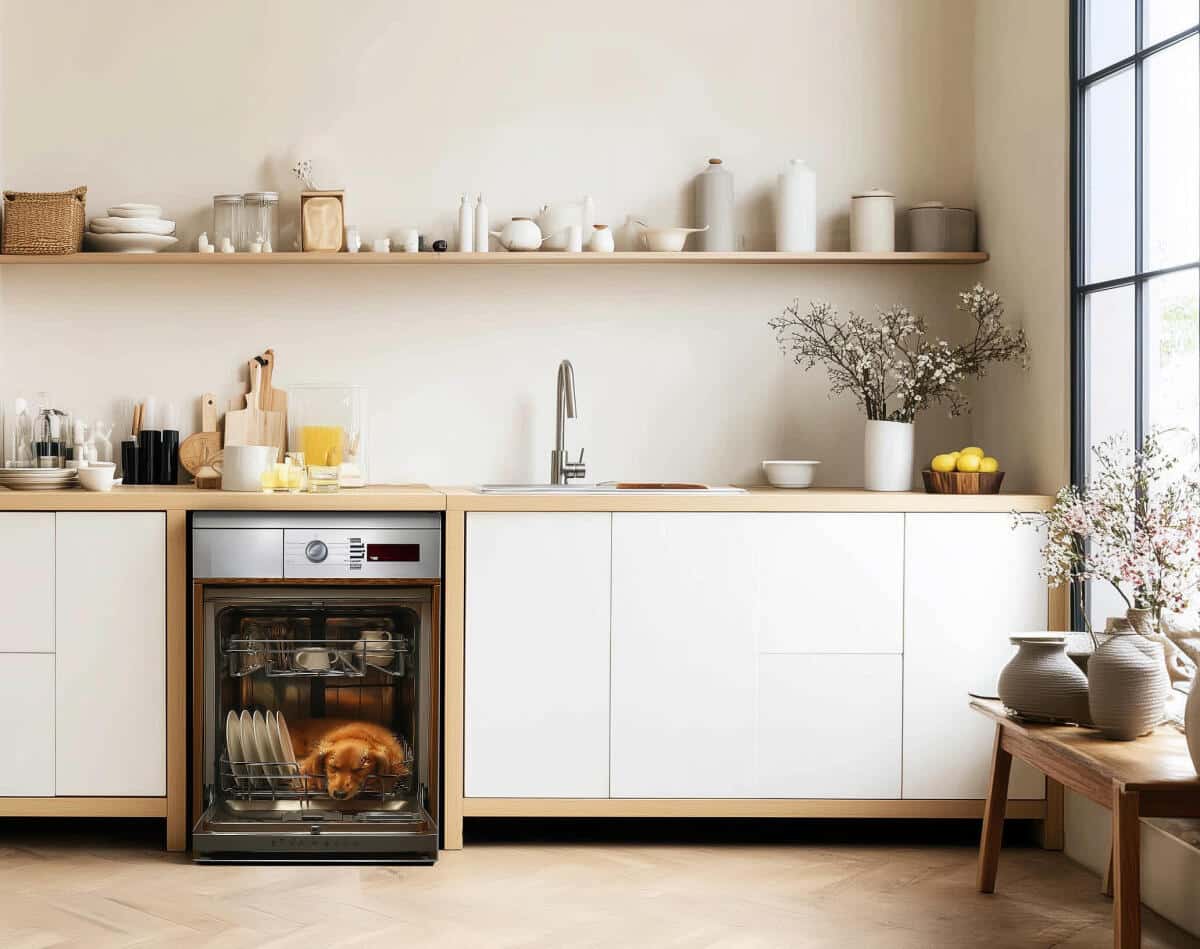 Zabawna Mata Magnetyczna z efektem 3D – Pies Śpiący w Zmywarce 82346 - zdjęcie 4