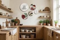 Obrazy Koła z motywem kulinarnym- Kawa i Desery | Dekoracja do Kuchni i jadalni 68247 - miniaturka 6