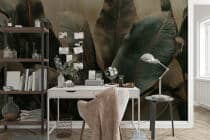 Fototapeta do biura- Tropikalne Liście | Egzotyczne rośliny w ciemnej zieleni 64256 - miniaturka 3