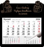 Personalizowany, grawerowany kalendarz na dzień babci i dziadka - dziadkowie w fotelach 81014 - miniaturka 1