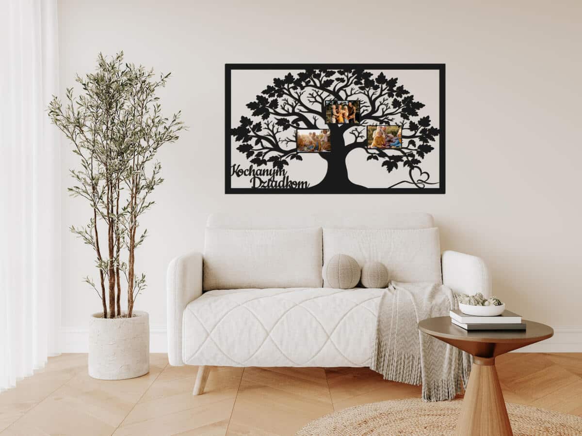 Ażurowy Obraz z Miejscem na Zdjęcia- Prezent na Dzień Babci i Dziadka 82349 - zdjęcie 4