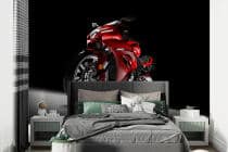 Efektowna Fototapeta młodzieżowa- Sportowy, czerwony motocykl 64249 - miniaturka 1