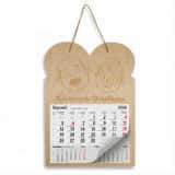 Drewniana, grawerowana zawieszka z kalendarzem, prezent na Dzień Babci, Dzień Dziadka 65608 - miniaturka 1