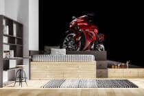 Efektowna Fototapeta młodzieżowa- Sportowy, czerwony motocykl 64249 - miniaturka 2