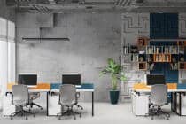 Nowoczesna Fototapeta geometryczna 3D – abstrakcyjne szare linie | Beton Architektoniczny 64253 - miniaturka 4