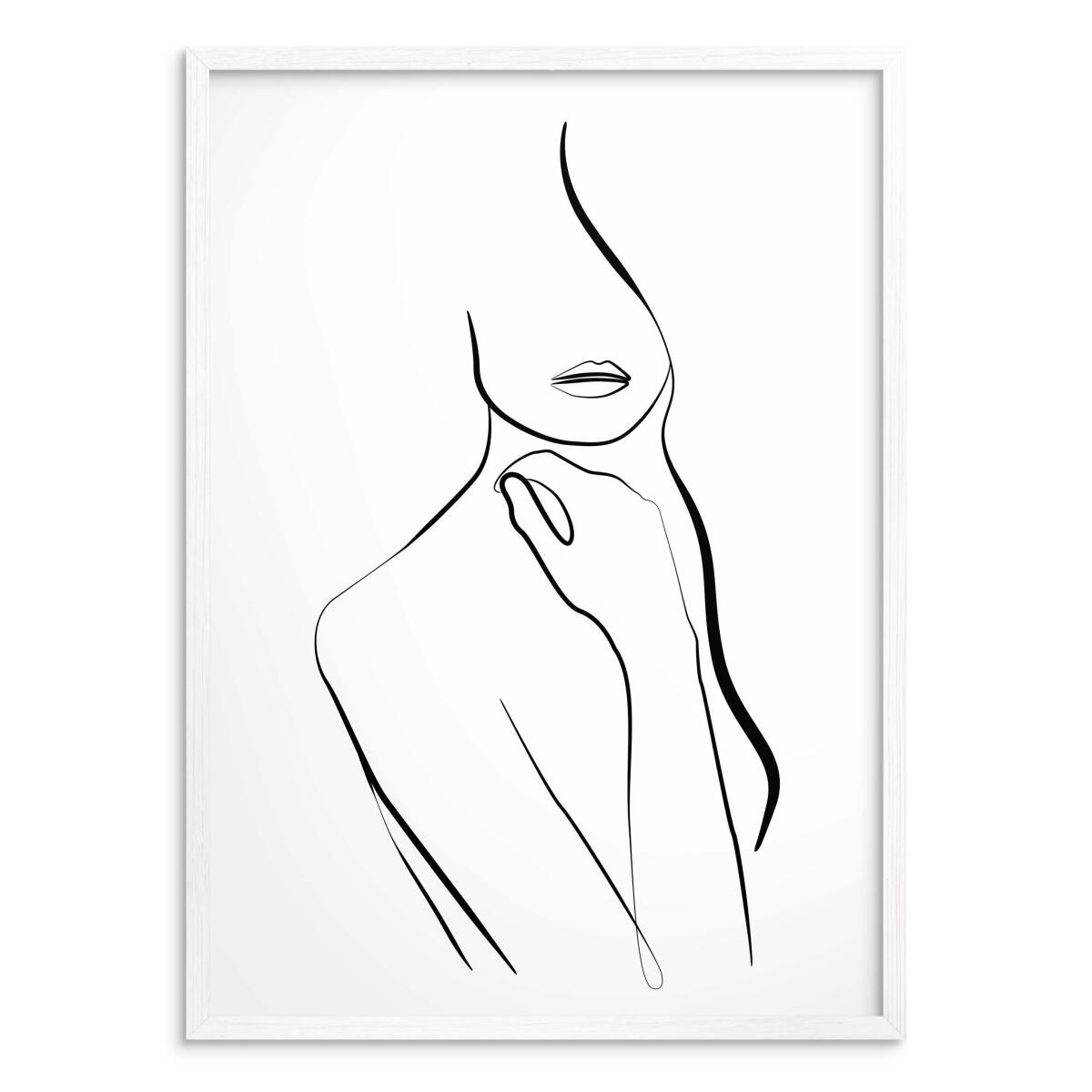 Plakat na ścianę poster kobieta szkic 61577 - zdjęcie 4