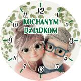 Zegar na ścianę na Dzień Babci i Dziadka | Prezent dla dziadków 82351 - miniaturka 5