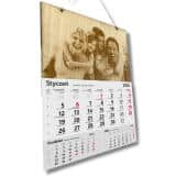 Elegancki drewniany kalendarz ze zdjęciem – unikalna dekoracja | Oryginalny, piękny prezent, upominek 27001 - miniaturka 2