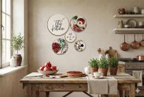 Obrazy Koła z motywem kulinarnym- Kawa i Desery | Dekoracja do Kuchni i jadalni 68247 - miniaturka 7