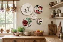 Obrazy Koła z motywem kulinarnym- Kawa i Desery | Dekoracja do Kuchni i jadalni 68247 - miniaturka 8