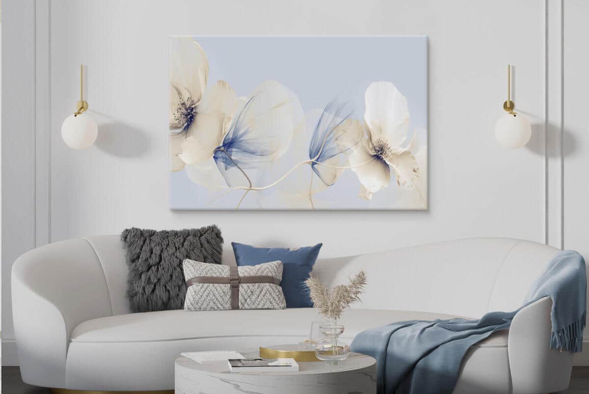 Elegancki Obraz na Ścianę- Subtelne Pastelowe Kwiaty 68223 - zdjęcie 3