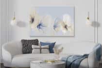 Elegancki Obraz na Ścianę- Subtelne Pastelowe Kwiaty 68223 - miniaturka 3