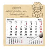 Personalizowany, grawerowany kalendarz dla babci z imionami wnuków - prezent na Dzień Babci, urodziny, święta 81026 - miniaturka 1