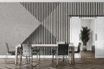 Fototapeta Industrialna- Geometryczne kształty i efekt betonu | Idealna do biura, recepcji i hotelu 64258 - miniaturka 2