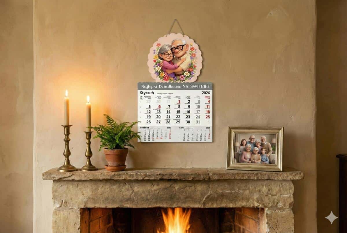 Kalendarz ścienny dla dziadków | Prezent na Dzień Babci i Dziadka 69117 - zdjęcie 2