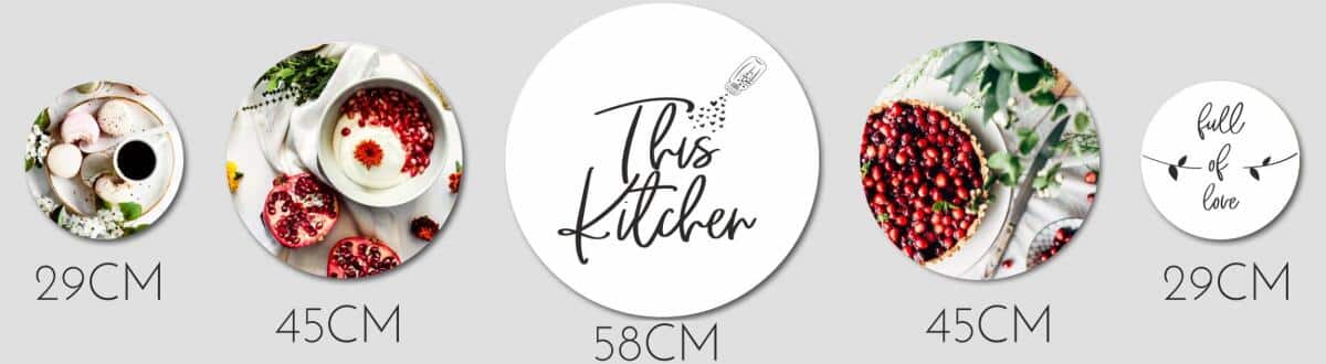 Obrazy Koła z motywem kulinarnym- Kawa i Desery | Dekoracja do Kuchni i jadalni 68247 - zdjęcie 3