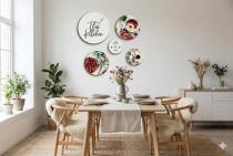 Obrazy Koła z motywem kulinarnym- Kawa i Desery | Dekoracja do Kuchni i jadalni 68247 - miniaturka 4