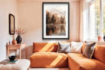 Jesienny Krajobraz– Góry, Jezioro, Las | Plakat na ścianę z górskim pejzażem 61770 - miniaturka 3