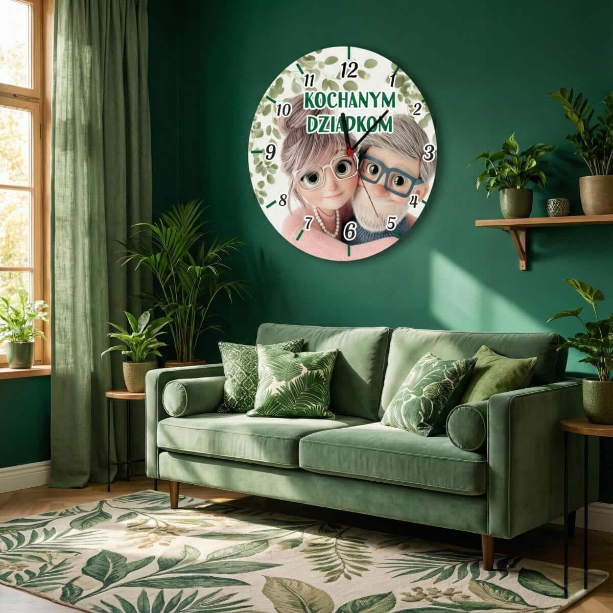 Zegar na ścianę na Dzień Babci i Dziadka | Prezent dla dziadków 82351 - zdjęcie 4