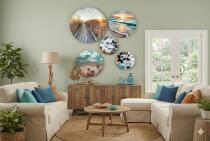 Nadmorskie Widoki- Zestaw Okrągłych Obrazów w stylu Coastal 68227 - miniaturka 6