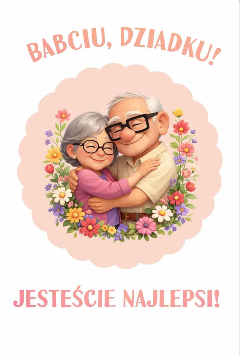 Prezent na Dzień Babci i Dziadka- tabliczka dekoracyjna do powieszenia 82355