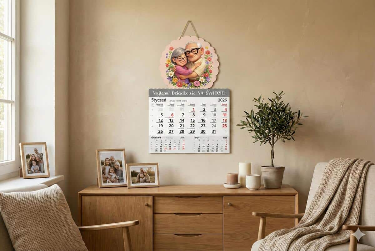 Kalendarz ścienny dla dziadków | Prezent na Dzień Babci i Dziadka 69117 - zdjęcie 4
