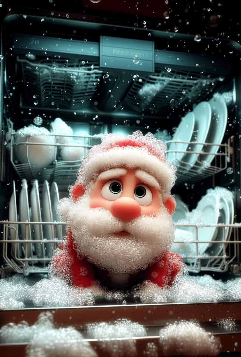 Świąteczna Mata na Zmywarkę – Zabawny Mikołaj w Pianie 82347 - zdjęcie 5