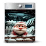 Świąteczna Mata na Zmywarkę – Zabawny Mikołaj w Pianie 82347 - miniaturka 1