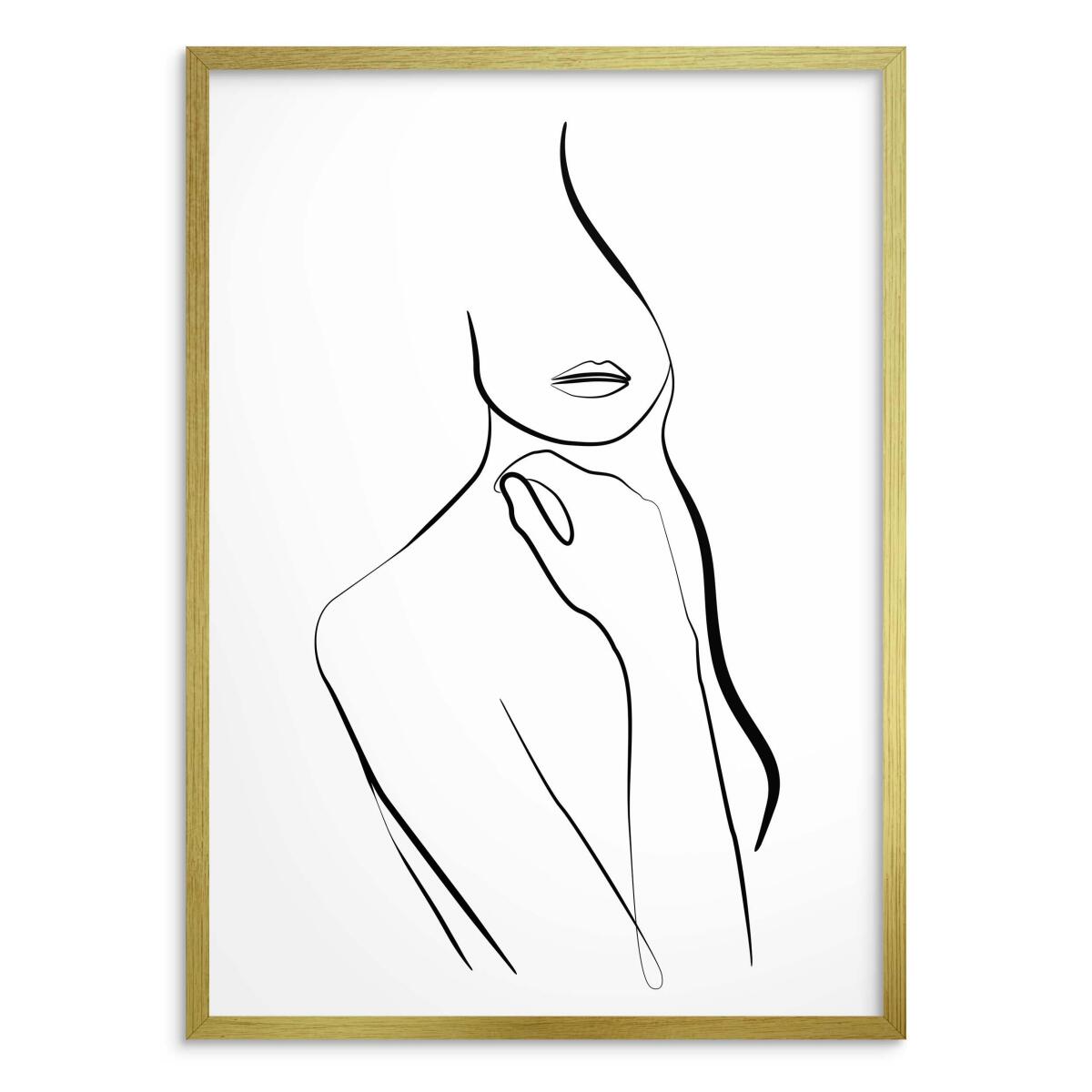 Plakat na ścianę poster kobieta szkic 61577 - zdjęcie 2