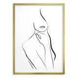 Plakat na ścianę poster kobieta szkic 61577 - miniaturka 2