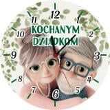 Zegar na ścianę na Dzień Babci i Dziadka | Prezent dla dziadków 82351 - miniaturka 1