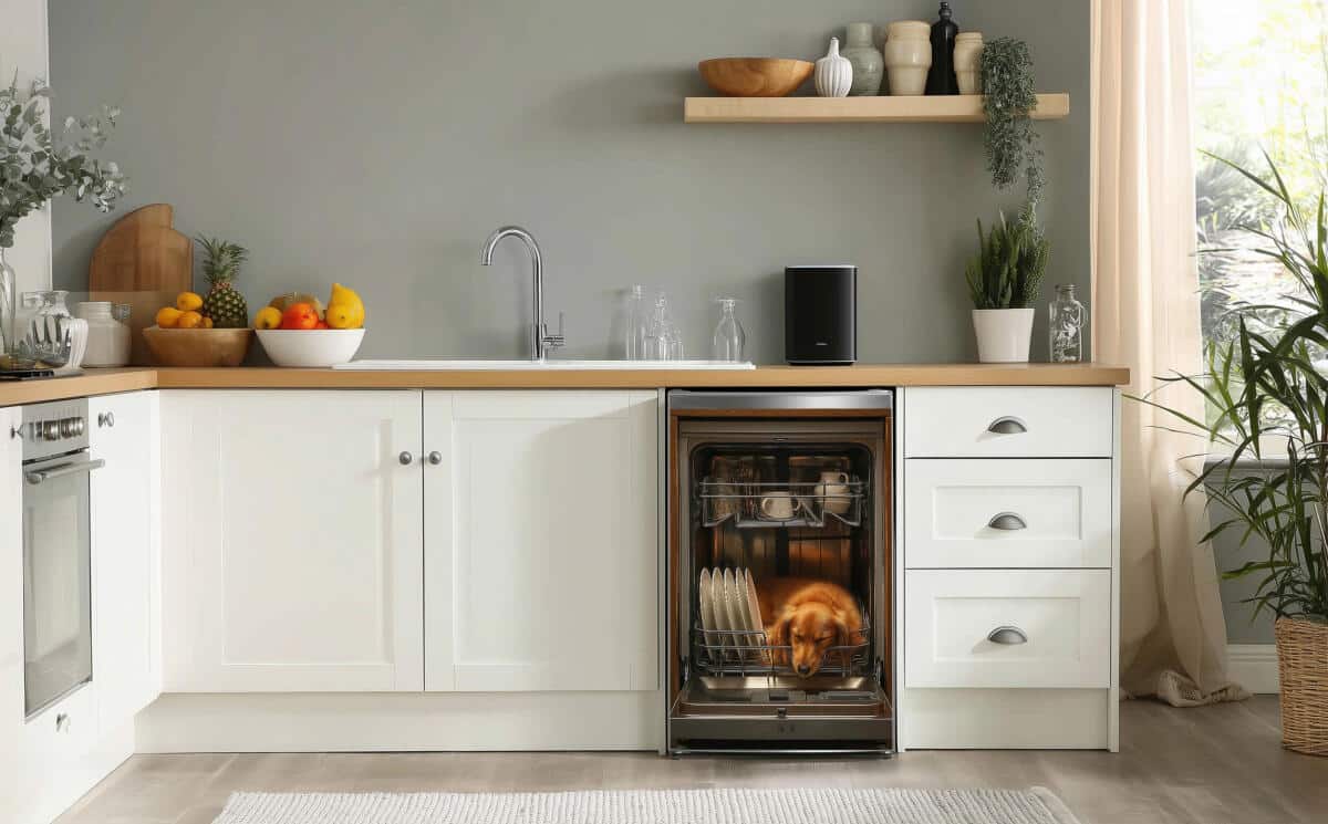 Zabawna Mata Magnetyczna z efektem 3D – Pies Śpiący w Zmywarce 82346 - zdjęcie 2