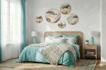 Obrazy Koła z Motywem Morza | Plaża, Trawy i Wydmy | Okrągłe obrazy boho 68246 - miniaturka 4