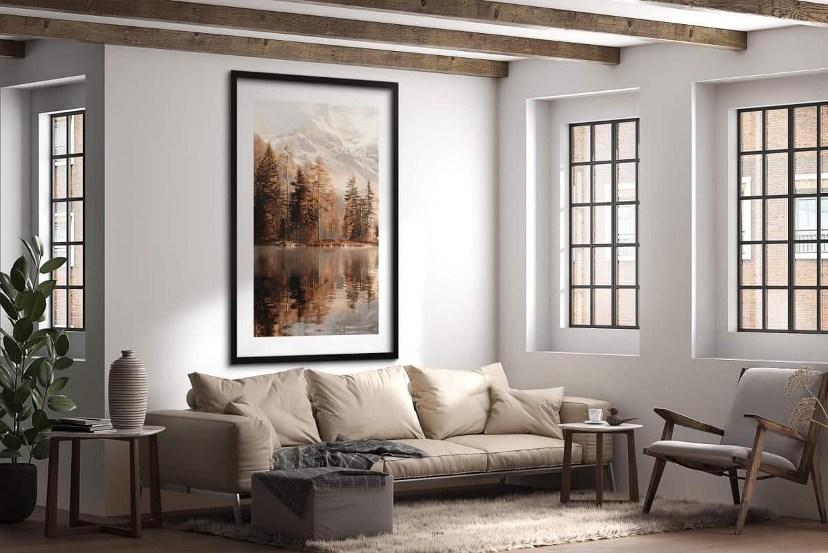 Duży Plakat- Jesienny Krajobraz | Obraz na ścianę z górskim pejzażem 70x100cm 61770 - zdjęcie 2