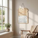 Drewniana, grawerowana zawieszka z kalendarzem, prezent na Dzień Babci, Dzień Dziadka 65608 - miniaturka 7