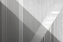 Fototapeta Geometryczna – Szare Pasy i Cienie | Tapeta 3D do gabinetu, recepcji 64257 - miniaturka 4