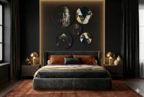 Luksusowe Obrazy Koła- Czarno-Złota Abstrakcja, Geometryczne Wzory w stylu Glamour 68232 - miniaturka 6