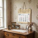 Personalizowany, grawerowany kalendarz dla babci z imionami dziadków - prezent na Dzień Babci, urodziny, święta 81024 - miniaturka 4