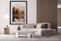 Jesienny Krajobraz– Góry, Jezioro, Las | Plakat na ścianę z górskim pejzażem 61770 - miniaturka 4