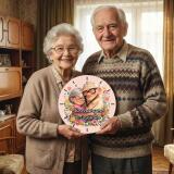 Dekoracyjny Zegar ścienny – Kochanym Dziadkom | Prezent na Dzień Babci i Dziadka 82350 - miniaturka 2