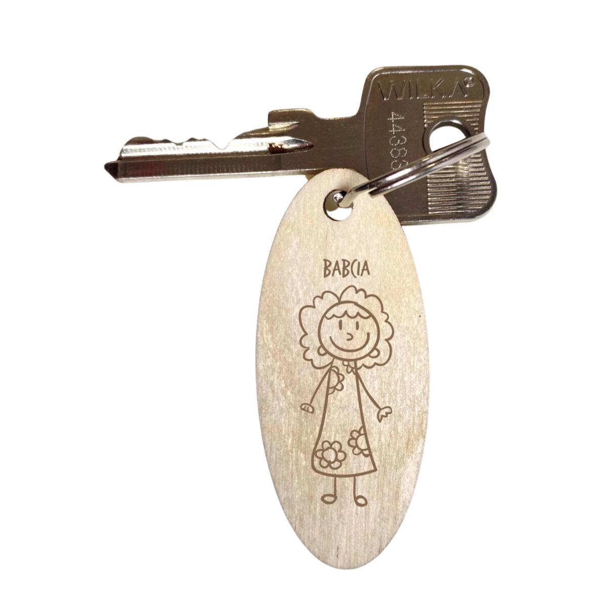 Drewniane breloki z dedykacją prezent na Dzień Babci 42781