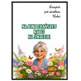 Plakat na prezent dla Babci | Kartka na Dzień Babci- Najukochańszej Babci na świecie 82361 - miniaturka 1