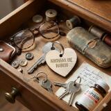 Drewniane breloki z dedykacją prezent na Dzień Babci 42763 - miniaturka 2