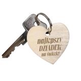 Upominek na Dzień Dziadka drewniane breloki z dedykacją 42768 - miniaturka 1