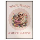 Plakat dla dziadków- Babciu, Dziadku! Jesteście Najlepsi! | Kartka na Dzień Babci i Dziadka 82359 - miniaturka 1