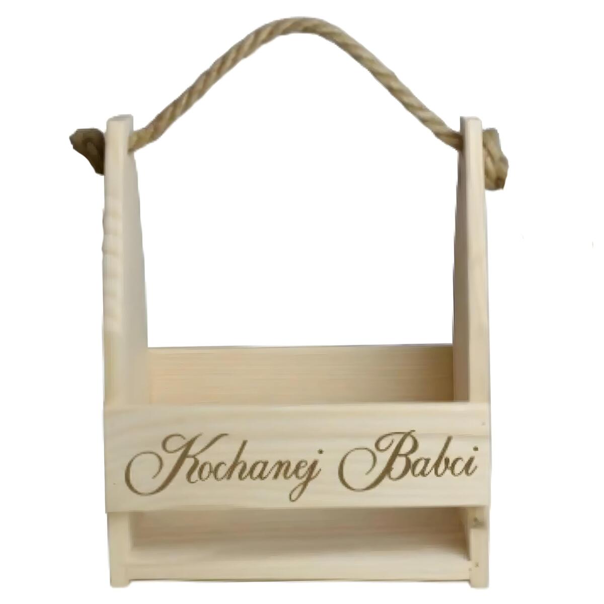 Drewniana Skrzyneczka na Kwiaty- Kochanej Babci | Dzień Babci 02 - zdjęcie 4