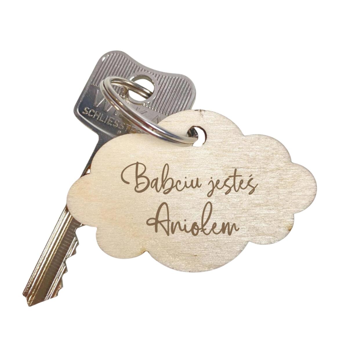 Drewniane breloki z grawerem prezent na Dzień Babci 42776
