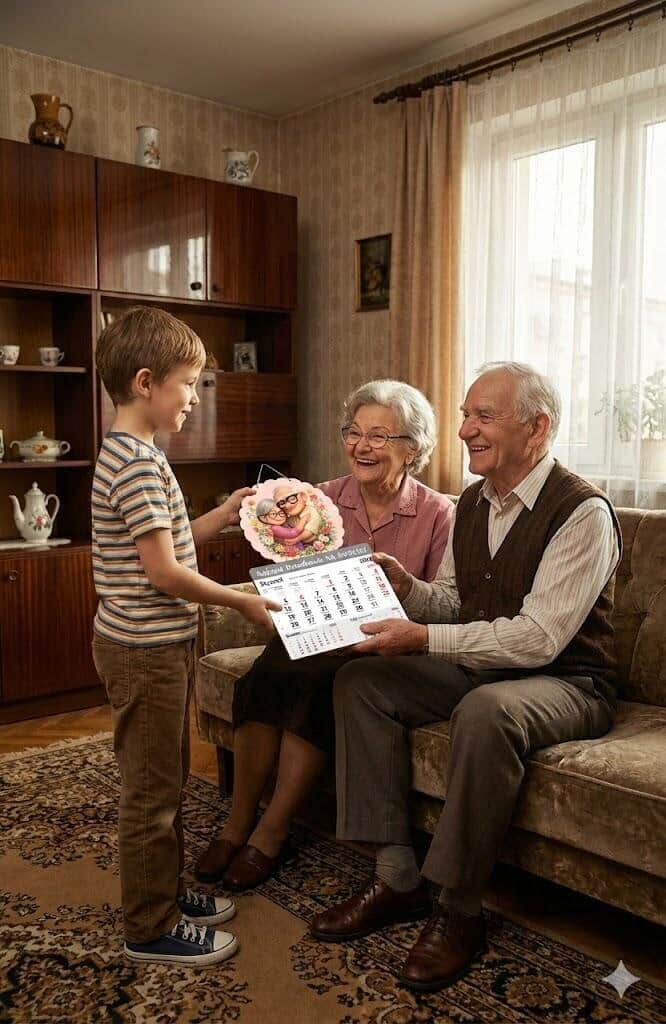 Kalendarz ścienny dla dziadków | Prezent na Dzień Babci i Dziadka 69117 - zdjęcie 6